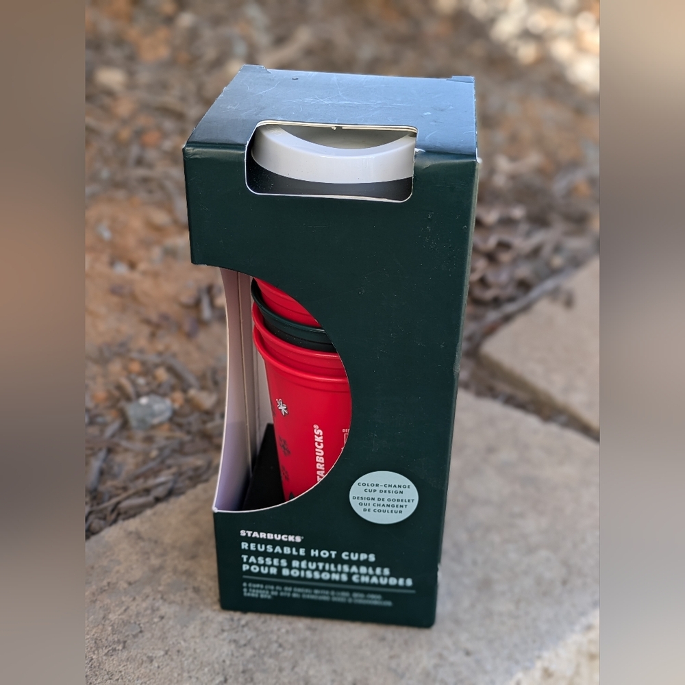 Starbucks Christmas Holiday 2022 Reusable Color Changing Hot Cup - pack of 6